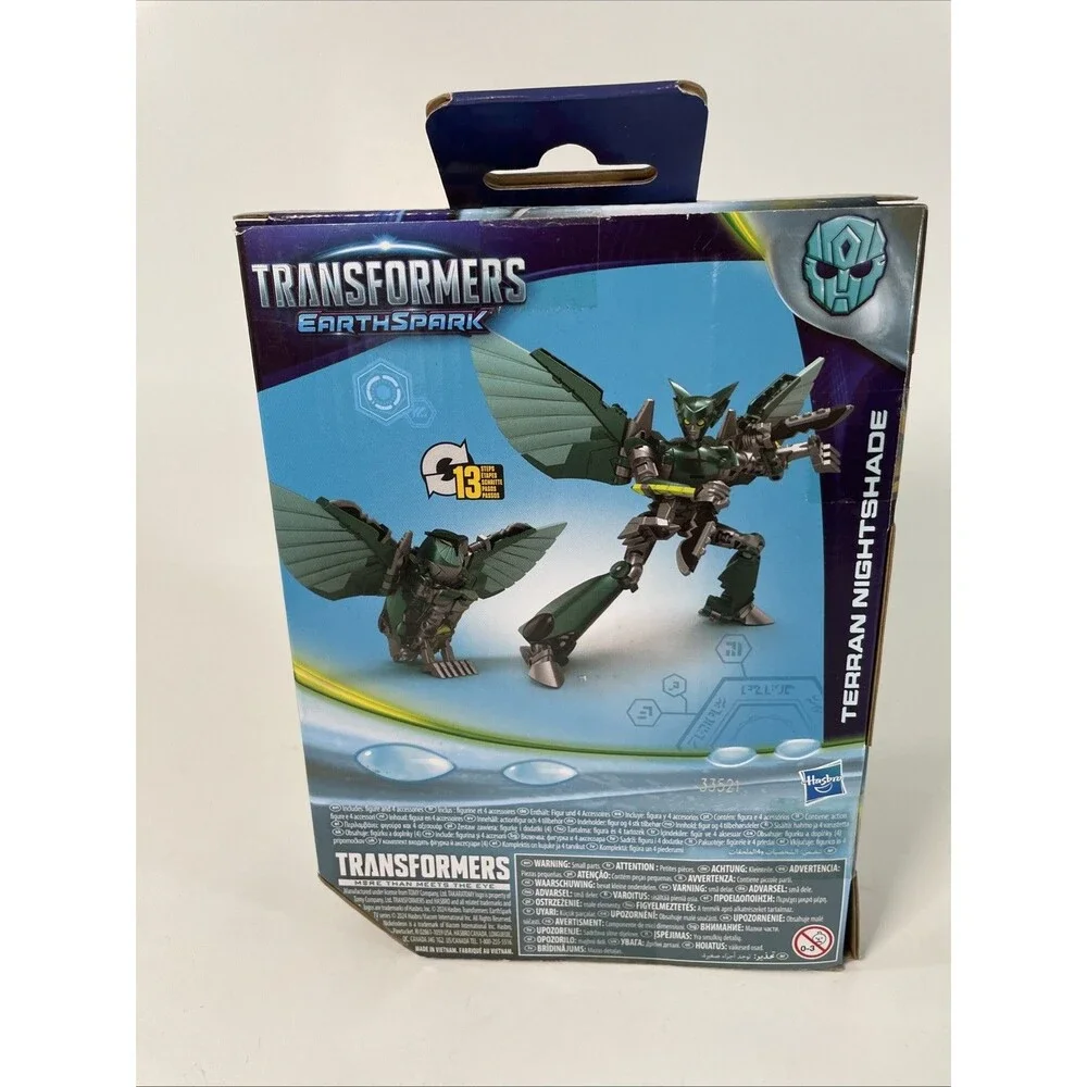Transformers EarthSpark Deluxe Class: (2024) TERRAN NIGHTSHADE Figure! #F6738